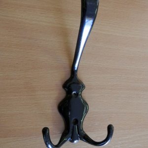 Nagy fekete kétágú fogas M338/fk