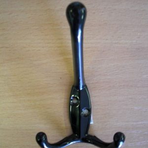 Közepes fekete kétágú fogas M363/fk