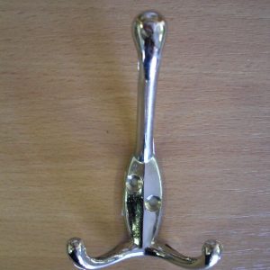 Közepes króm kétágú fogas M363/k